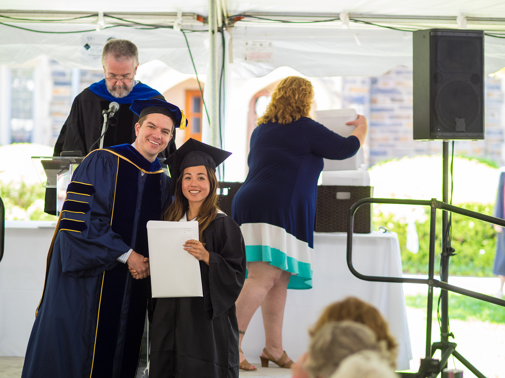 Olympus OM-D E-M1 + Olympus M.Zuiko Digital ED 75mm F1.8 sample photo. Duke political science graduation photography