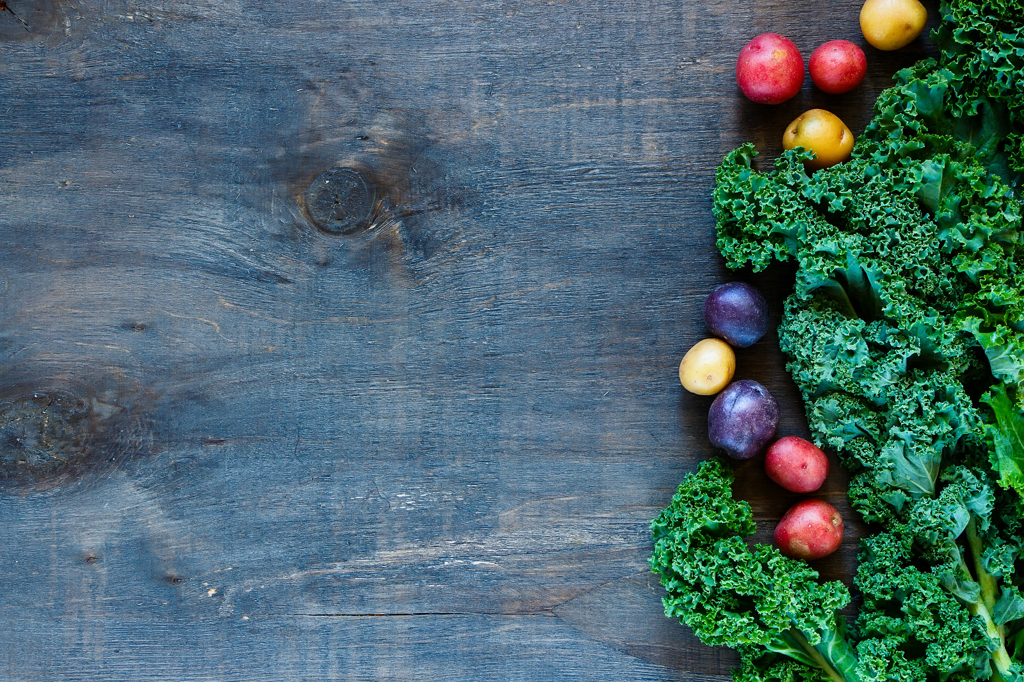 Colorful organic vegetables