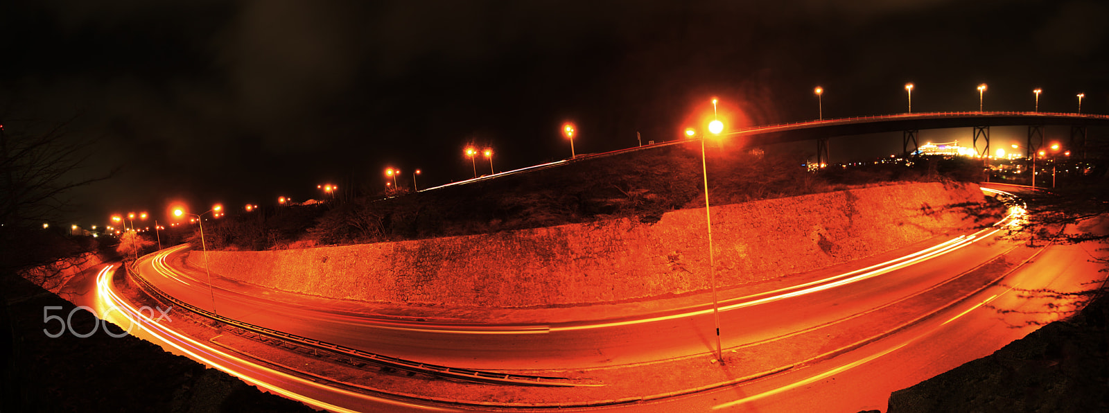 Canon EF-S 10-22mm F3.5-4.5 USM sample photo. Angled bridge roundabout in curacao photography