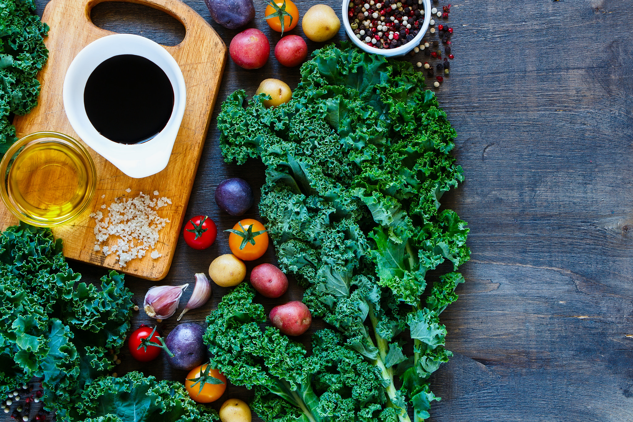 Colorful organic vegetables