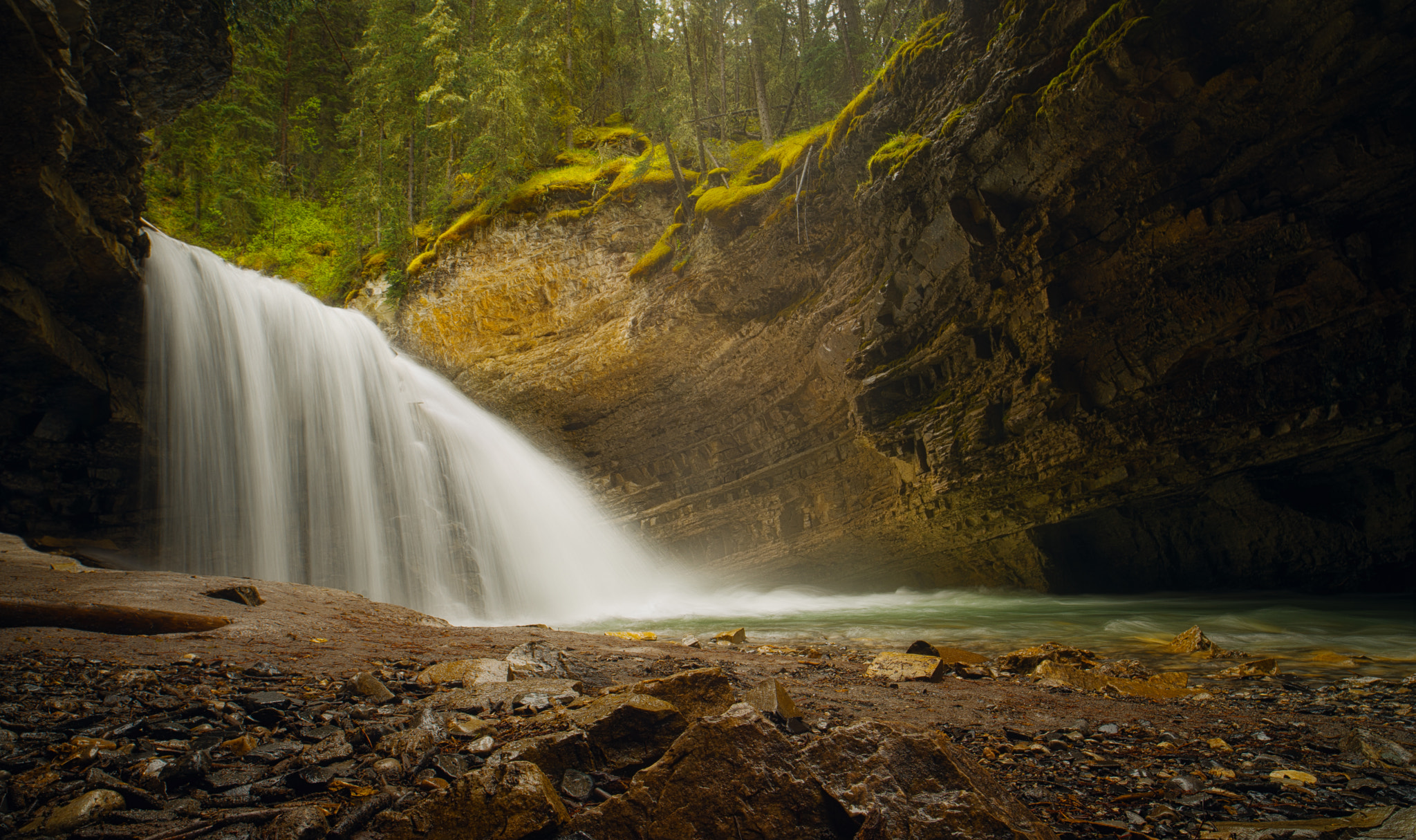 21mm F2.8 sample photo. Glacier waters photography