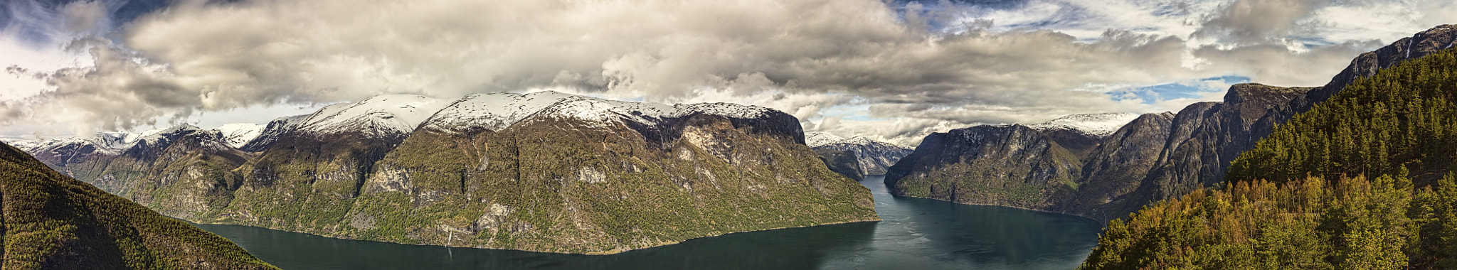 Canon EF 24-70mm F2.8L II USM sample photo. Aurlandsfjorden panorama photography
