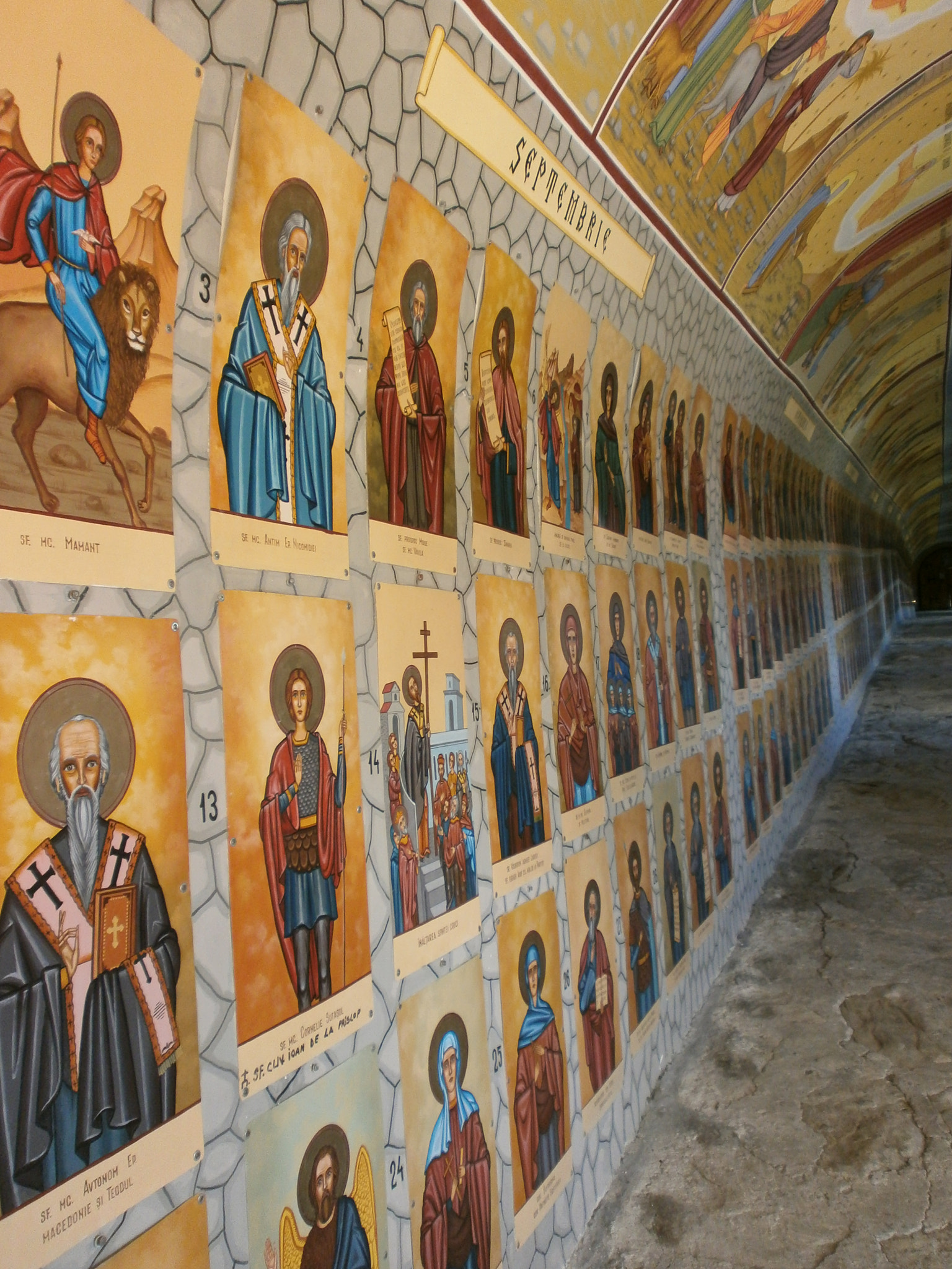 Olympus VG150,D735 sample photo. Tunnel to church photography