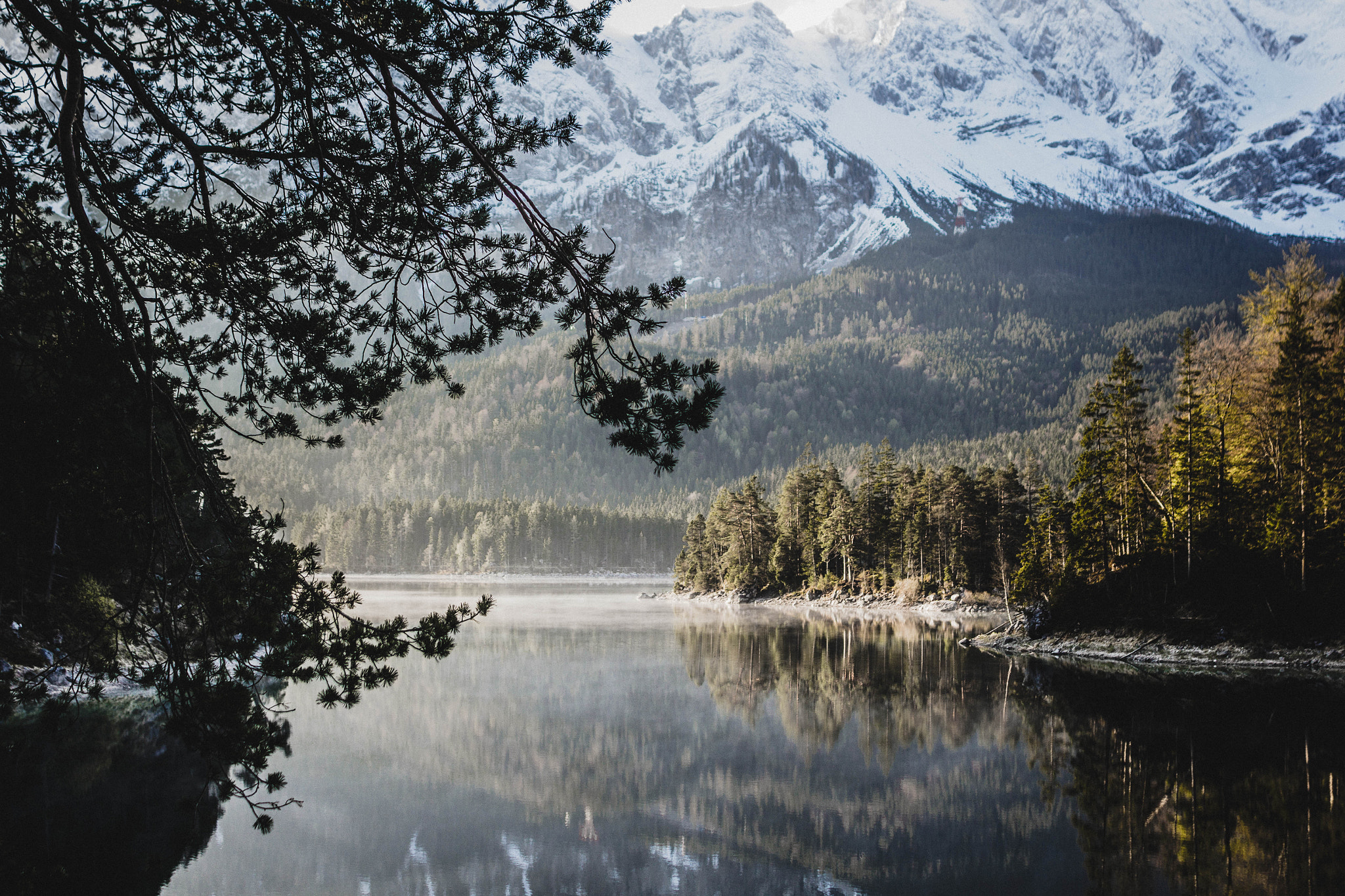 Canon EOS 60D + Sigma 24mm f/1.8 DG Macro EX sample photo. Lake eibsee photography