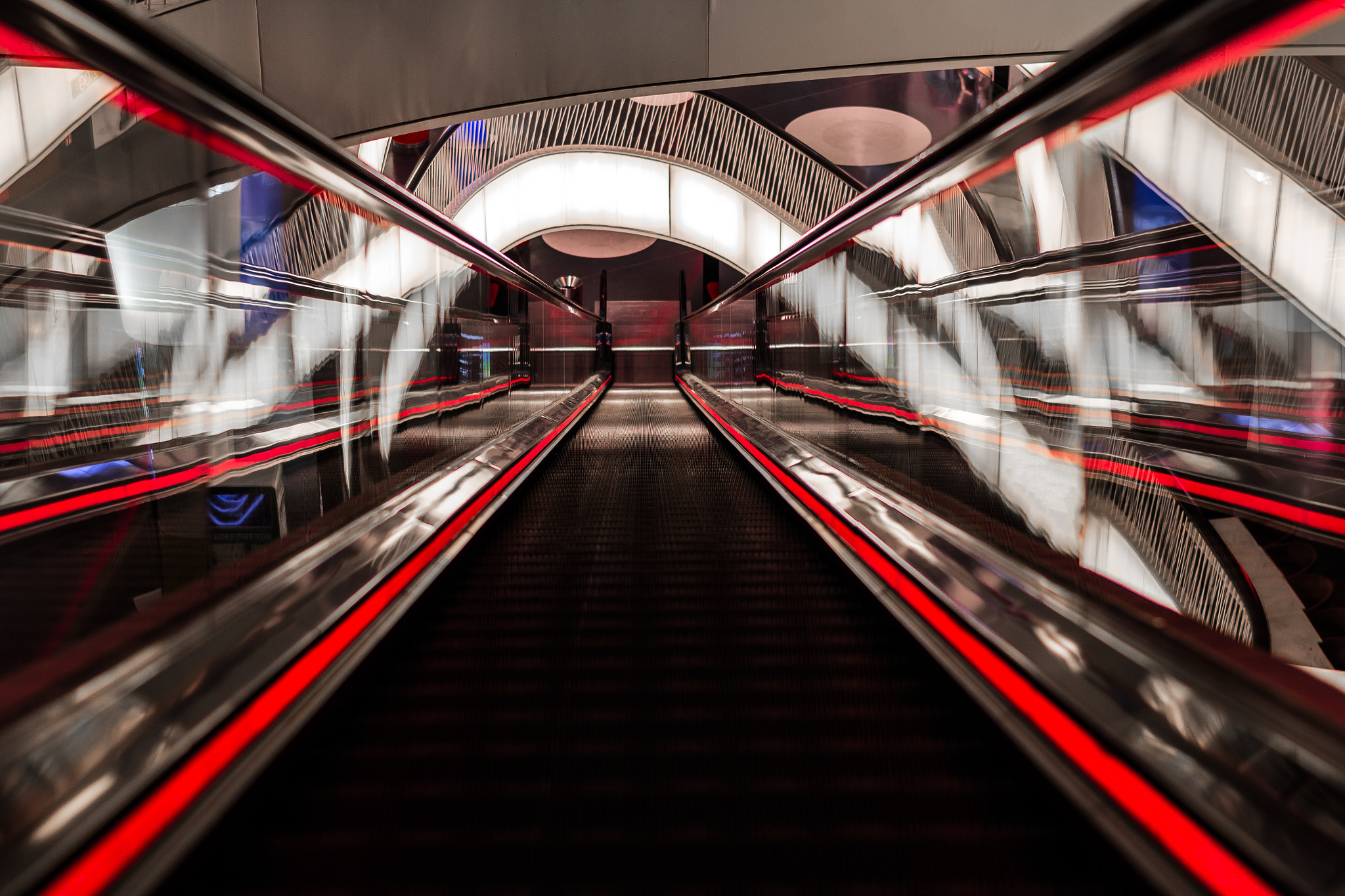 ZEISS Planar T* 50mm F1.4 sample photo. Escalator photography