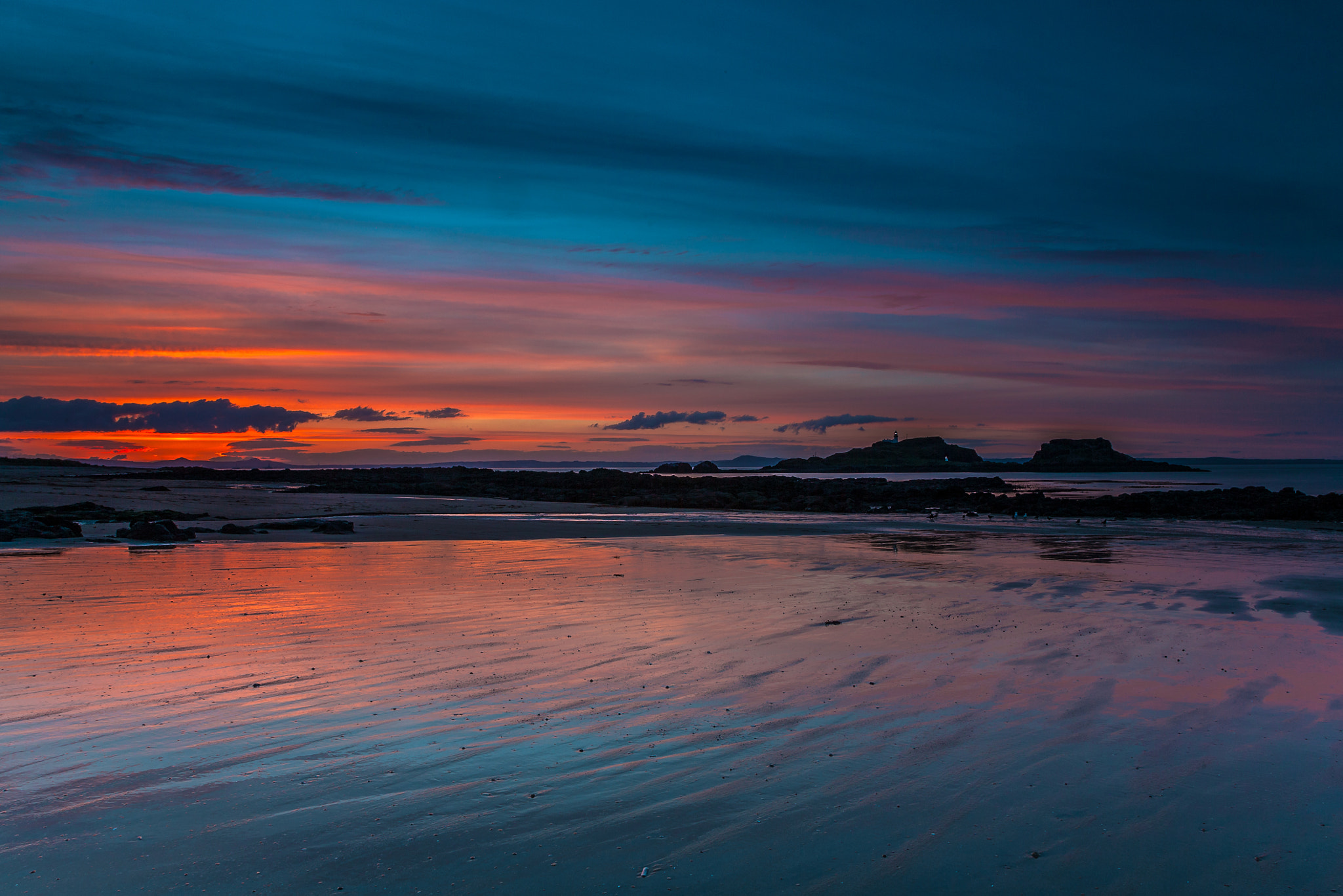 Canon EOS 5D + Sigma 24mm f/1.8 DG Macro EX sample photo. Yellowcraig beach photography