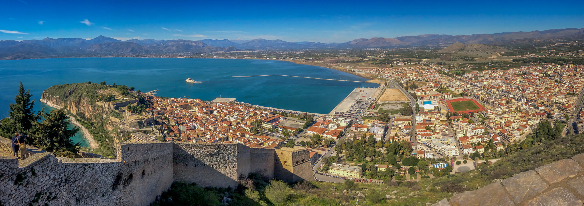 iPad Air back camera 3.3mm f/2.4 sample photo. Panoramic view of nafplio photography