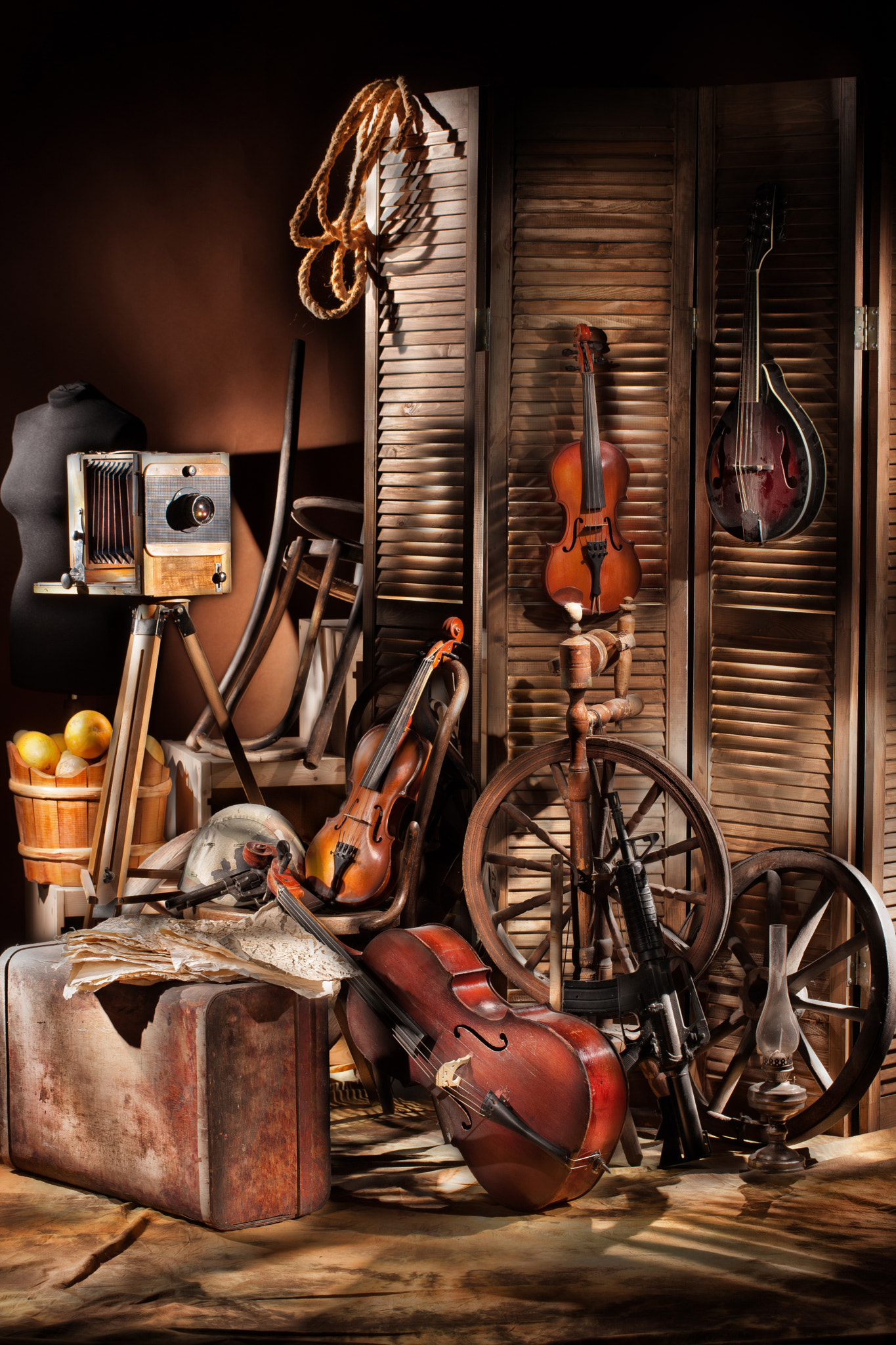 Canon EOS-1Ds Mark III sample photo. Still life with musical instruments photography
