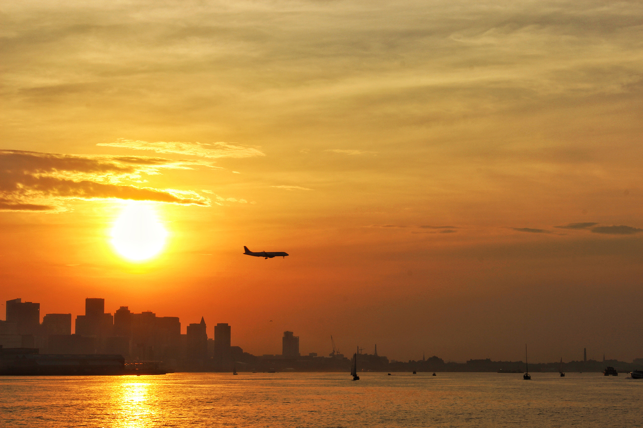Canon EF-S 18-55mm F3.5-5.6 IS II sample photo. Sunset ~ boston photography