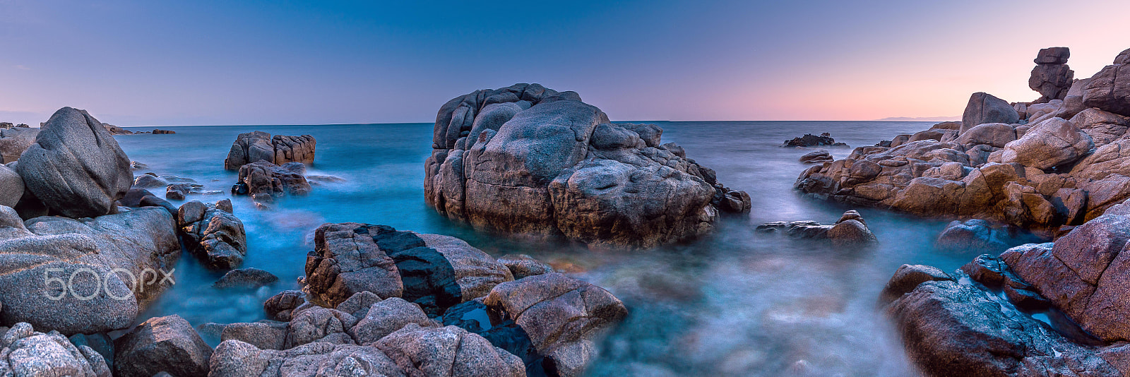 Pentax K-S2 sample photo. Rocks at blue hour photography