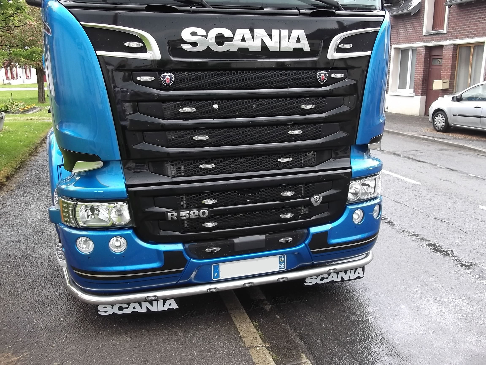 FujiFilm FinePix AV250 (FinePix AV255) sample photo. Scania r520 v8 blue stream edition photography