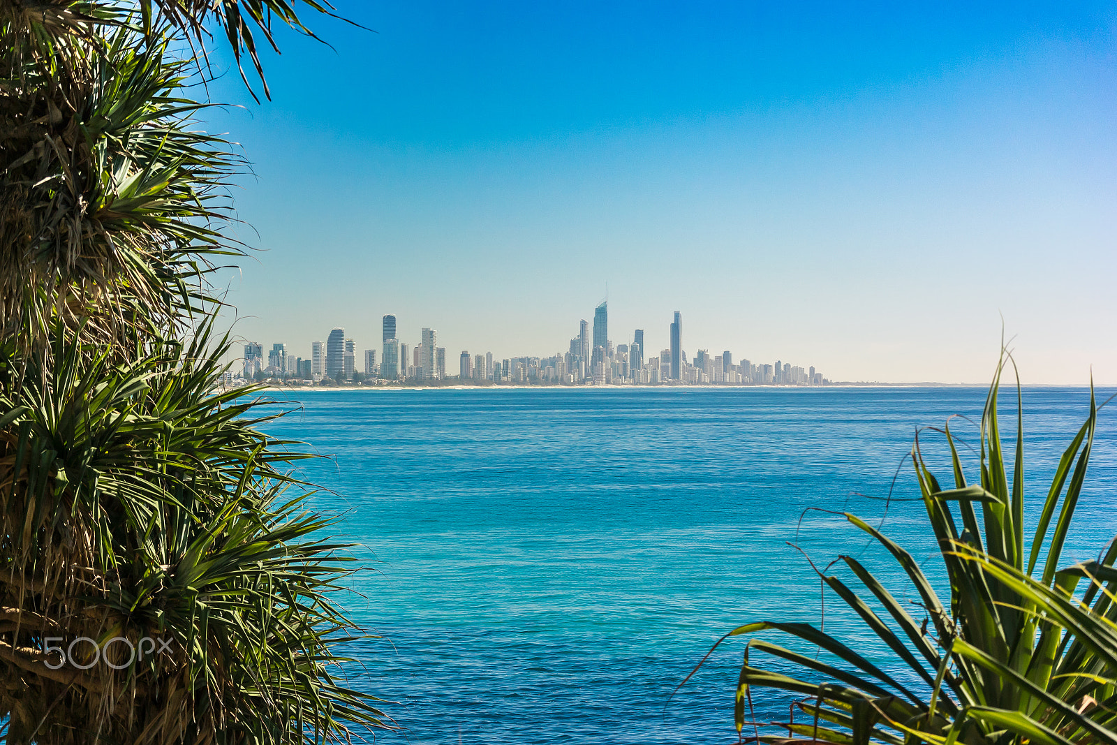 Nikon 1 Nikkor VR 30-110mm F3.8-5.6 sample photo. Surfers paradise skyline taken from burleigh heads photography