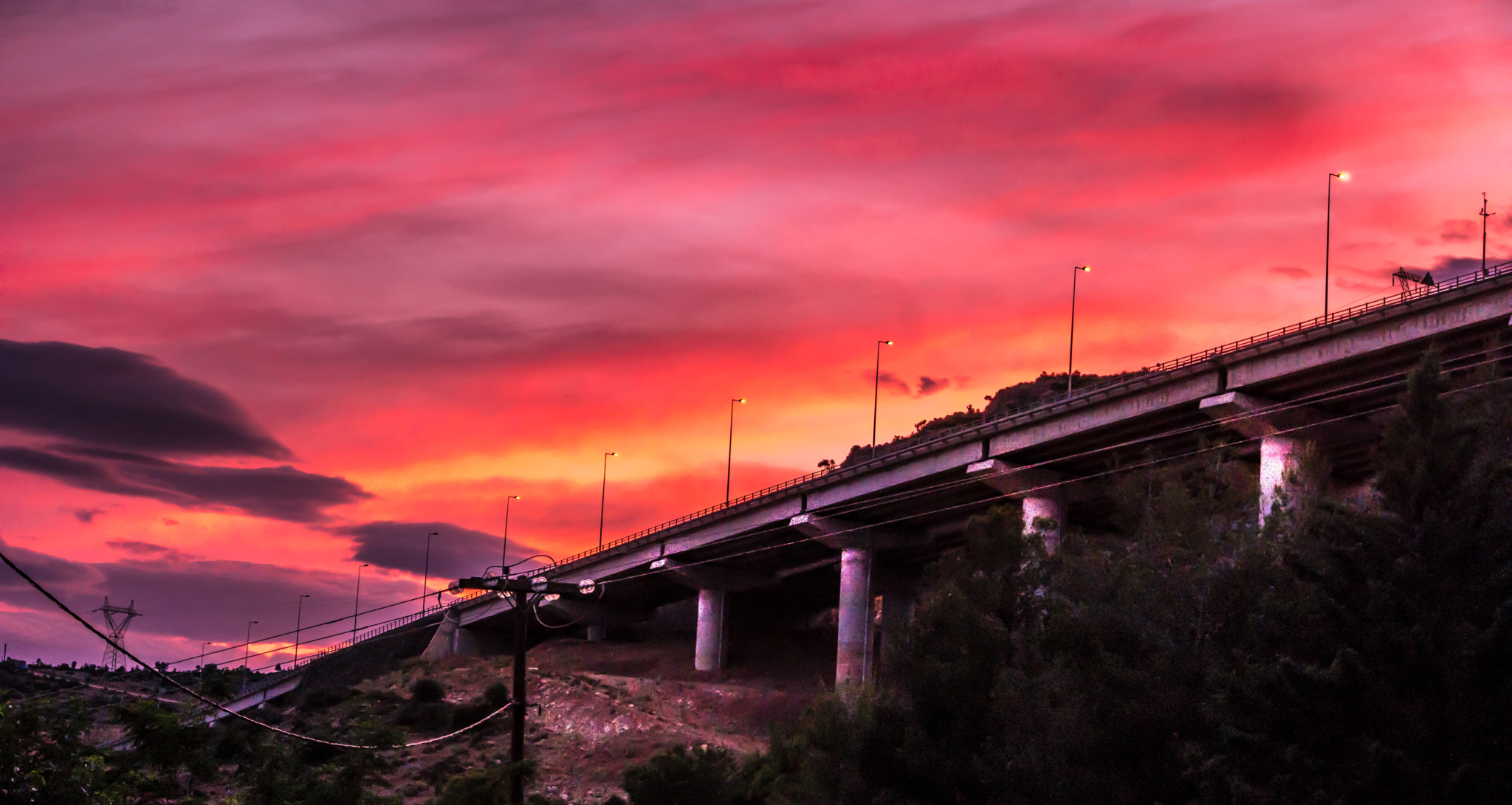 Samsung NX1 sample photo. Highway bridge photography
