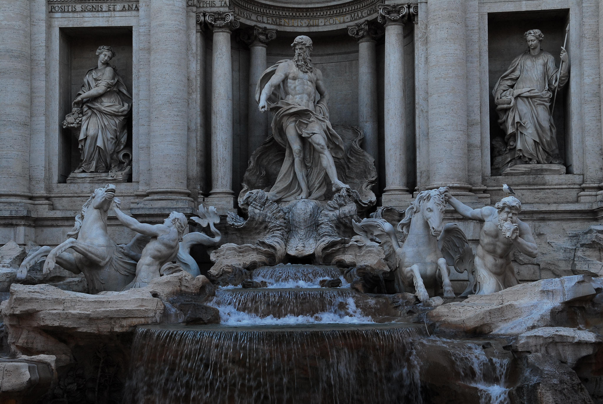 Nikon D200 sample photo. Trevi fountain 1 photography