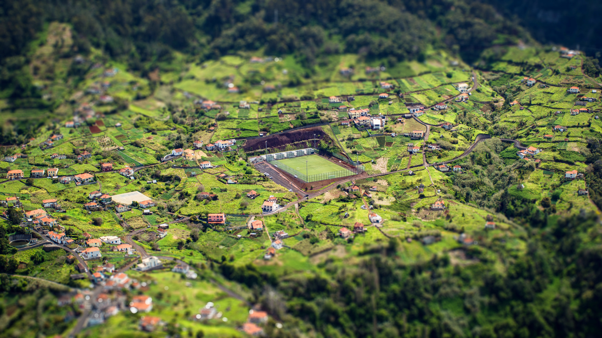 Samsung NX 45mm F1.8 sample photo. Soccer field on madeira photography
