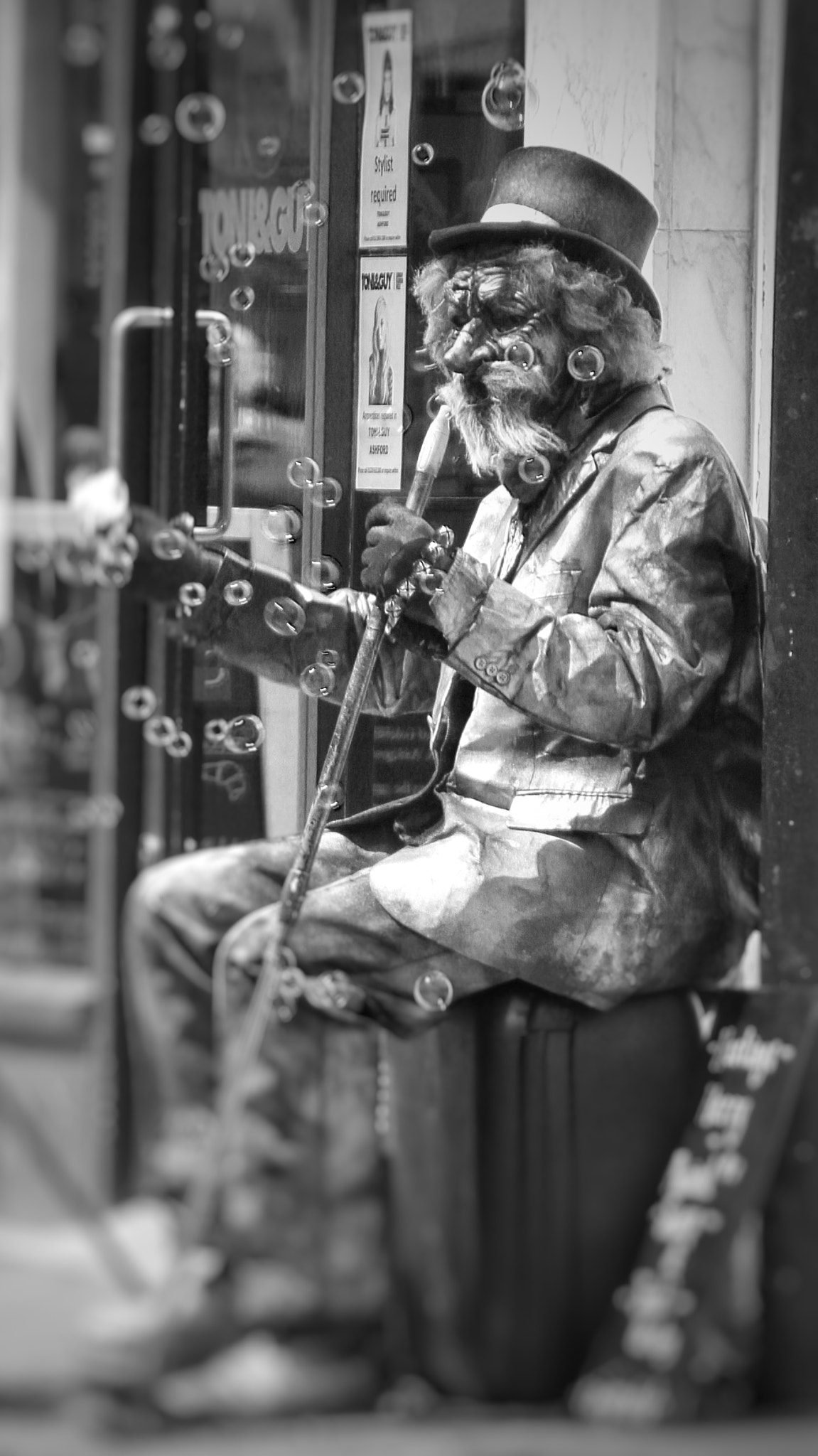 Canon EOS 7D + Canon 18-270mm sample photo. "chimney sweep" old man style street artist ashford kent taken today photography