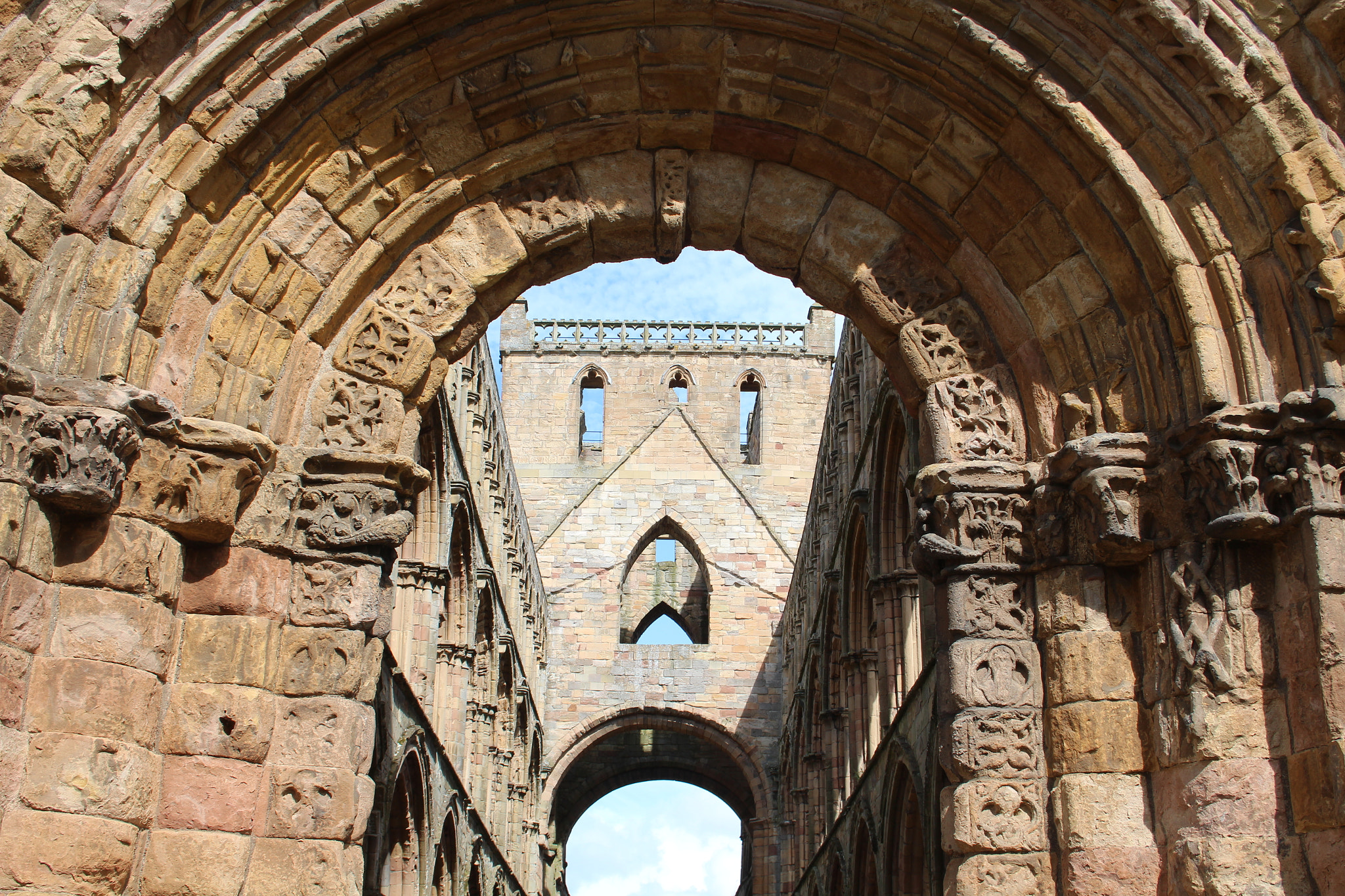 Canon EF-S 18-55mm F3.5-5.6 sample photo. Jedburgh abbey, scotland, uk photography