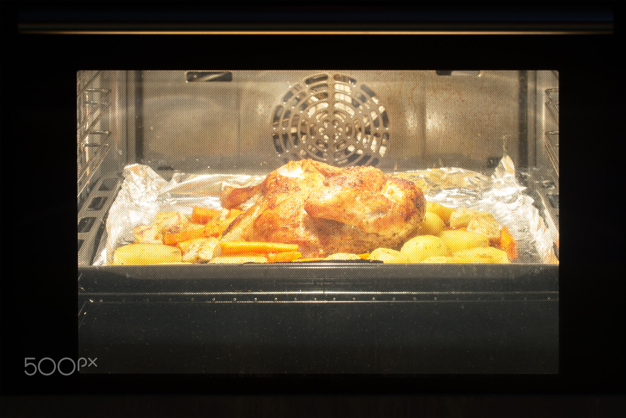 Roast chicken in the oven
