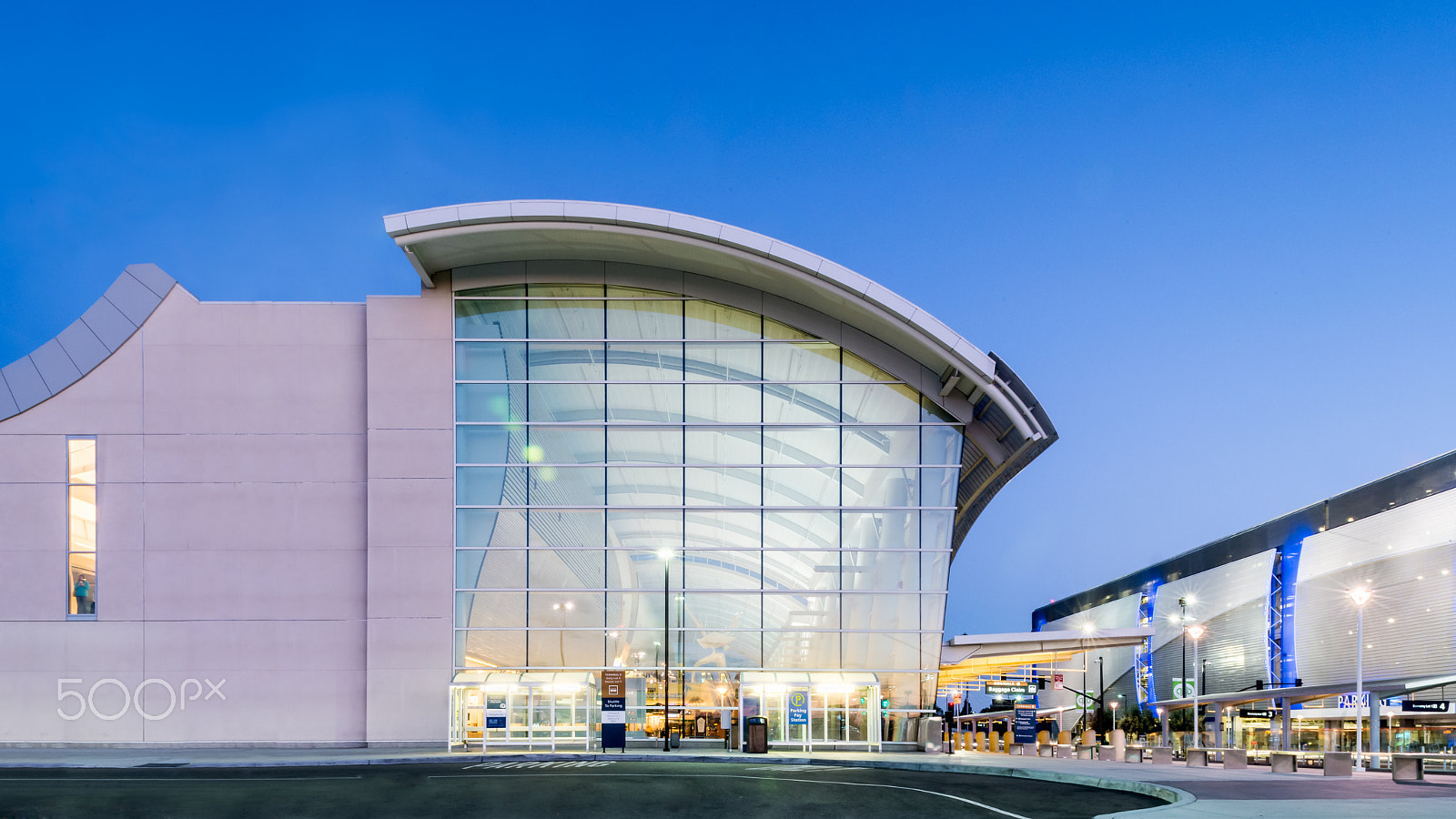 Nikon D800 + Nikon PC-E Nikkor 24mm F3.5D ED Tilt-Shift sample photo. Mineta san jose airport - fentress architects photography