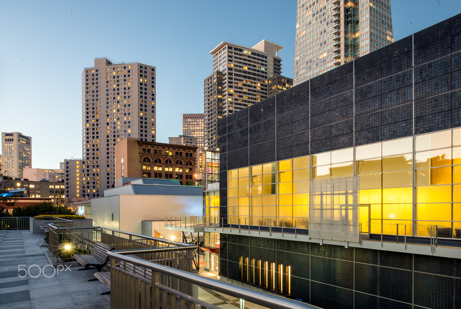 Nikon D800 + Nikon PC-E Nikkor 24mm F3.5D ED Tilt-Shift sample photo. Yerba buena gardens in san francisco soma photography