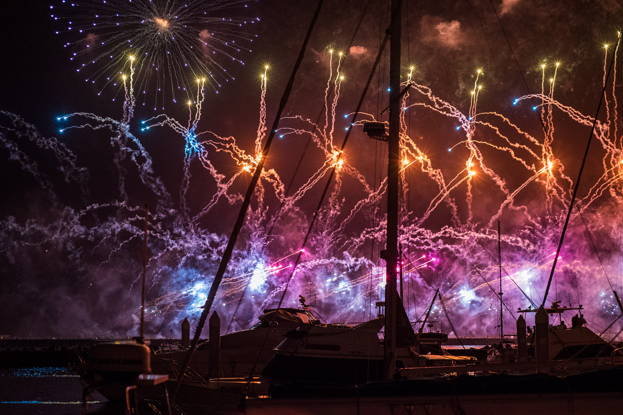 Nikon D750 + AF Nikkor 50mm f/1.8 sample photo. Atami fireworks photography