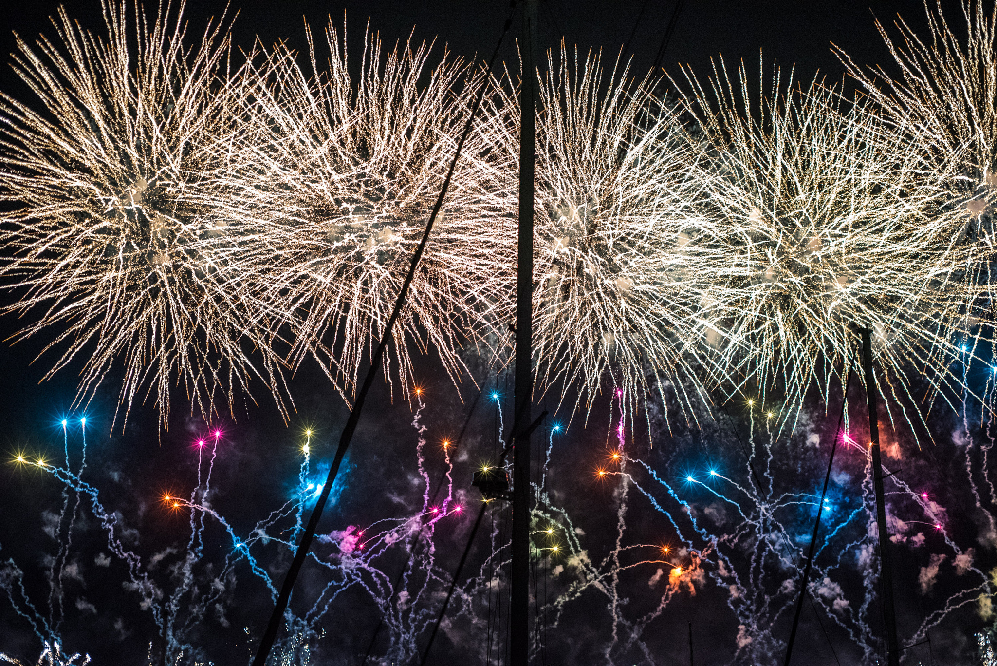 Nikon D750 + AF Nikkor 50mm f/1.8 sample photo. Atami fireworks photography