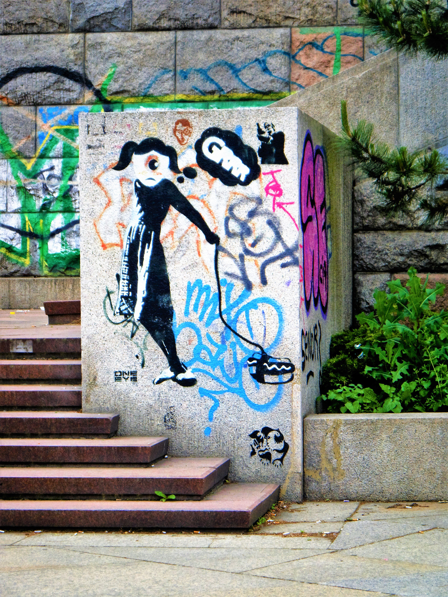 Fujifilm FinePix Z20fd sample photo. Prague graffiti photography