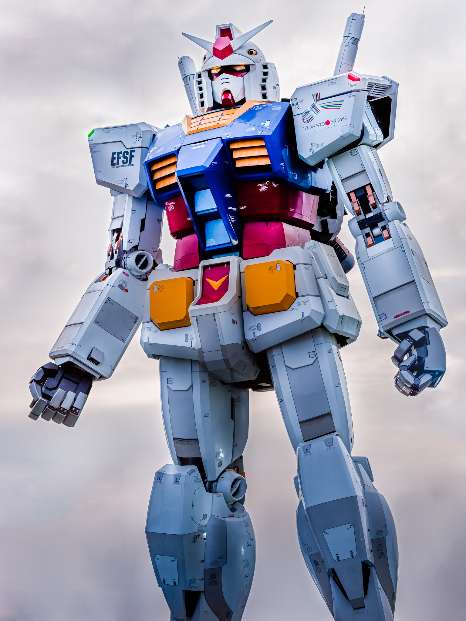 Canon EF 70-300mm F4-5.6 IS USM sample photo. Gundam front photography