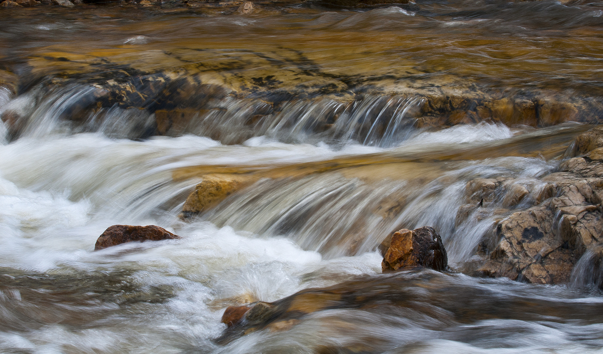AF-S Zoom-Nikkor 80-200mm f/2.8D IF-ED sample photo. Rushing river photography