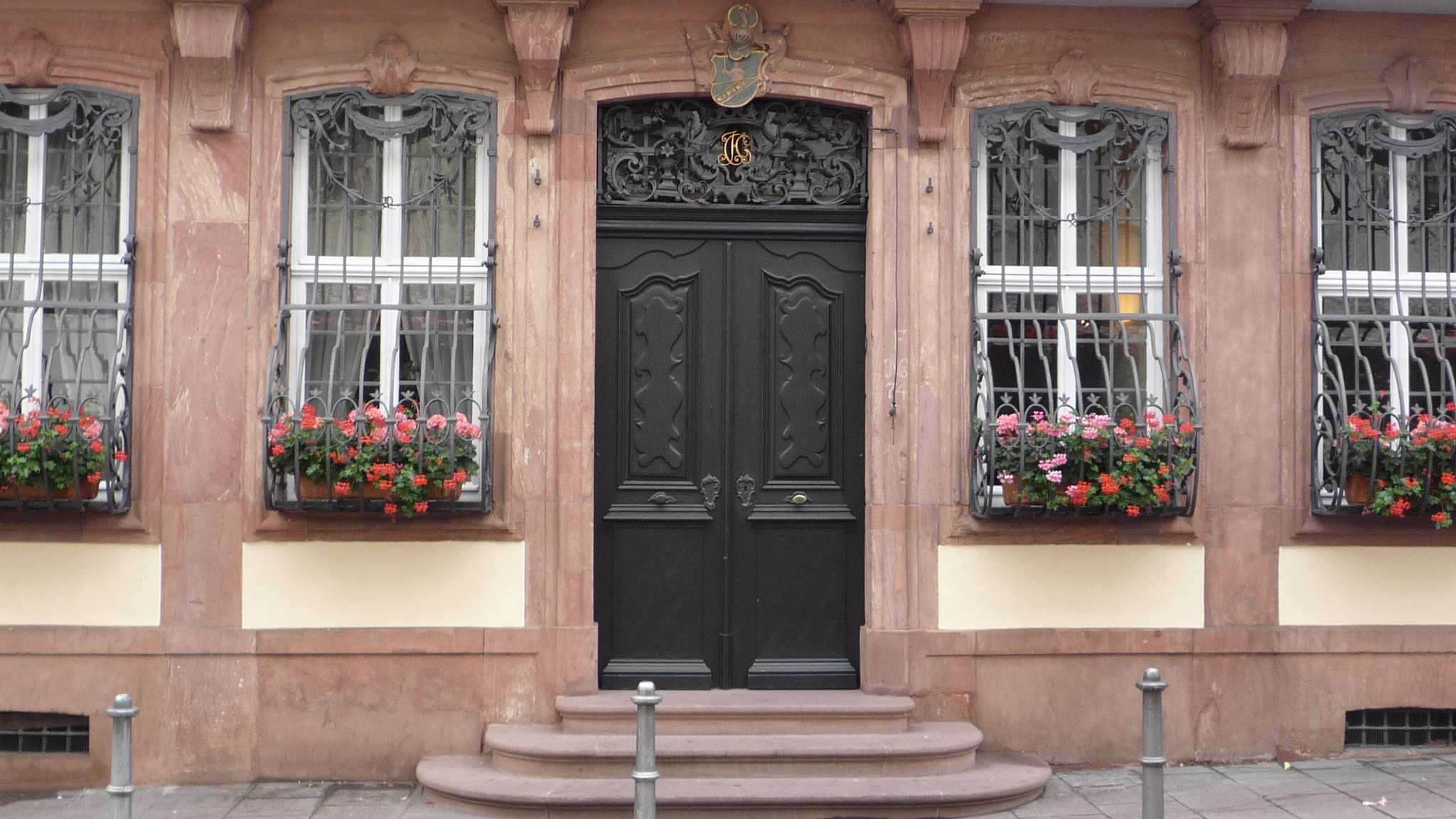 Panasonic DMC-FX35 sample photo. Eingang zum goethehaus frankfurt photography