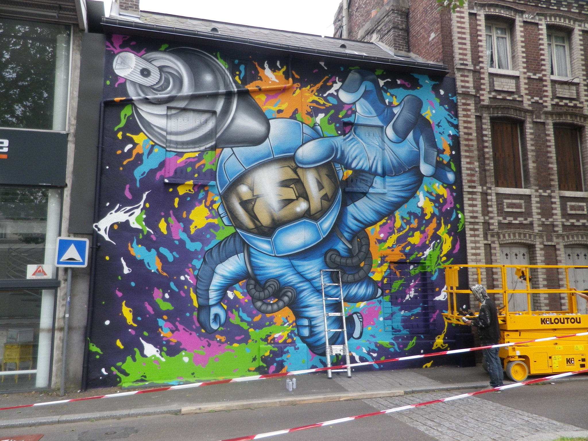 Pentax Optio RZ18 sample photo. Fresque street -art rouen photography