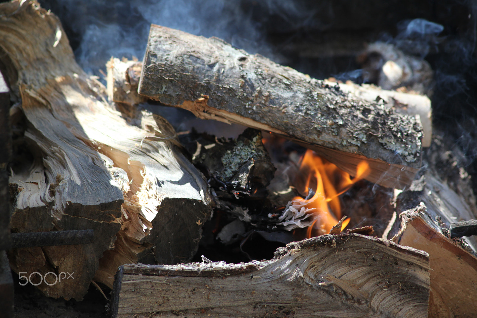 Canon EF 200mm f/2.8L II + 2x sample photo. Campfire photography