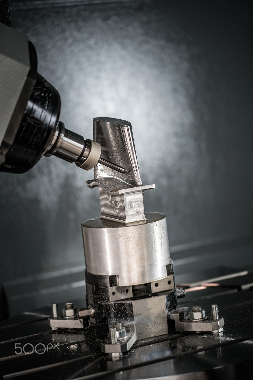 Sony a7R II + Canon EF 100mm F2.8L Macro IS USM sample photo. Metalworking cnc milling machine. photography