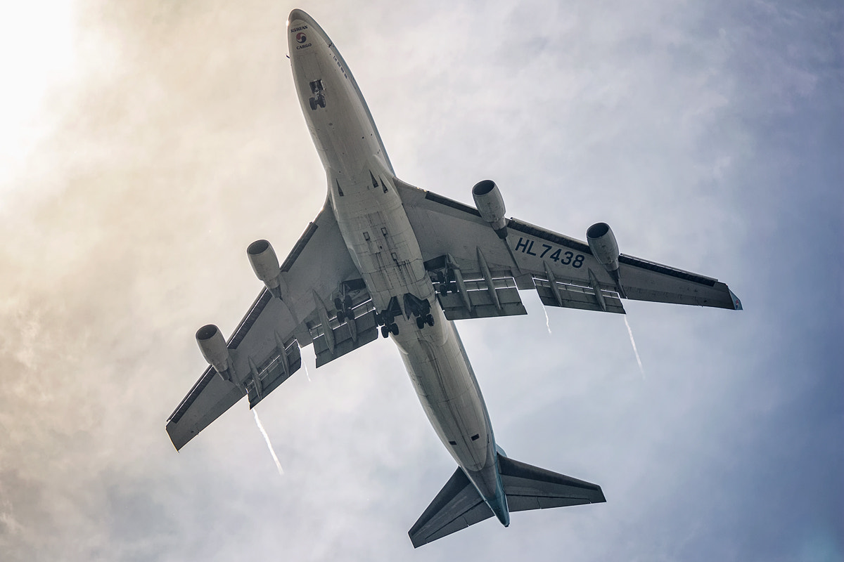 Canon EOS M sample photo. 747 landing photography