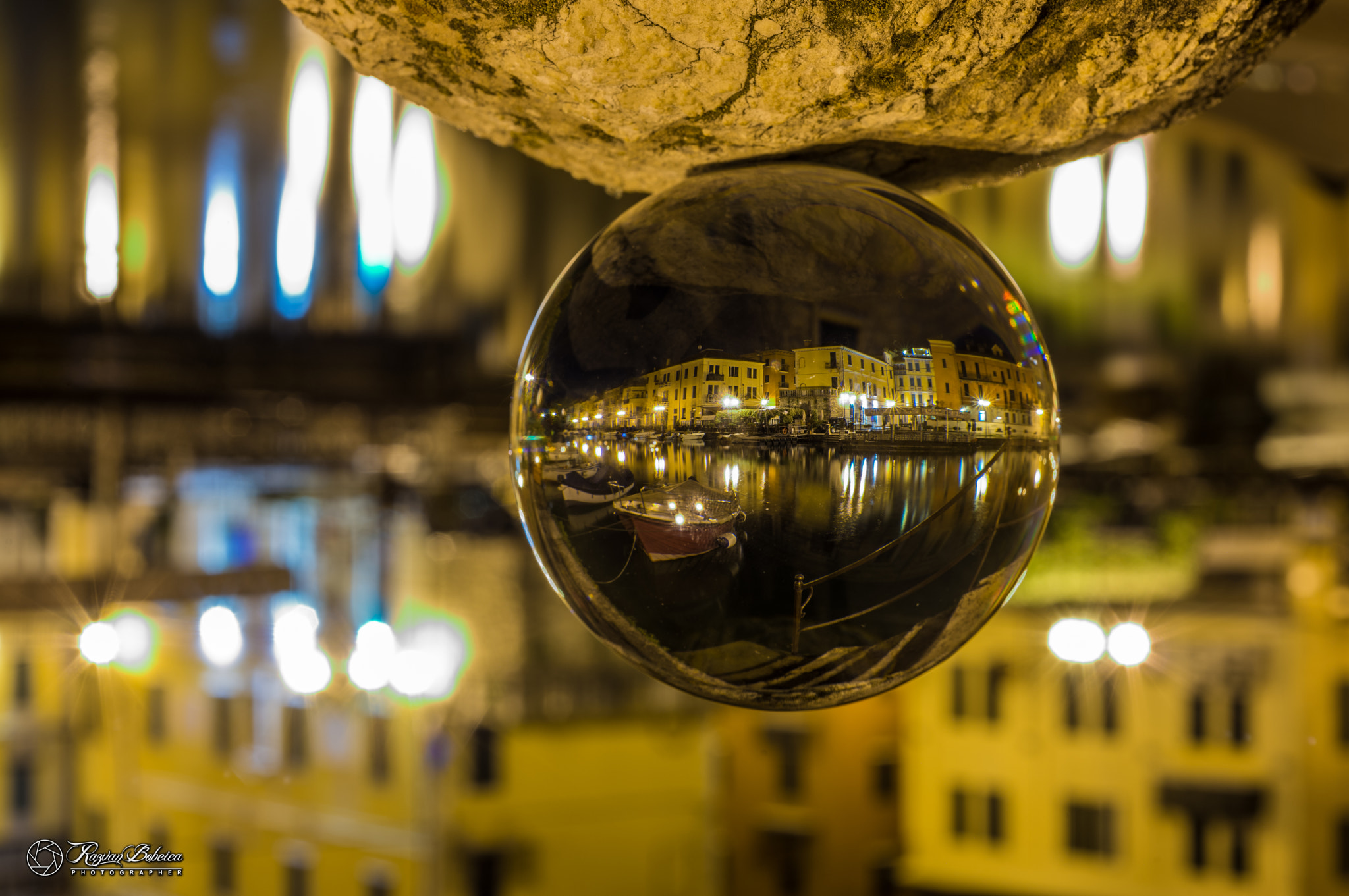 Nikon D800E + Nikon AF Micro-Nikkor 60mm F2.8D sample photo. Peschiera del garda in crystal ball photography