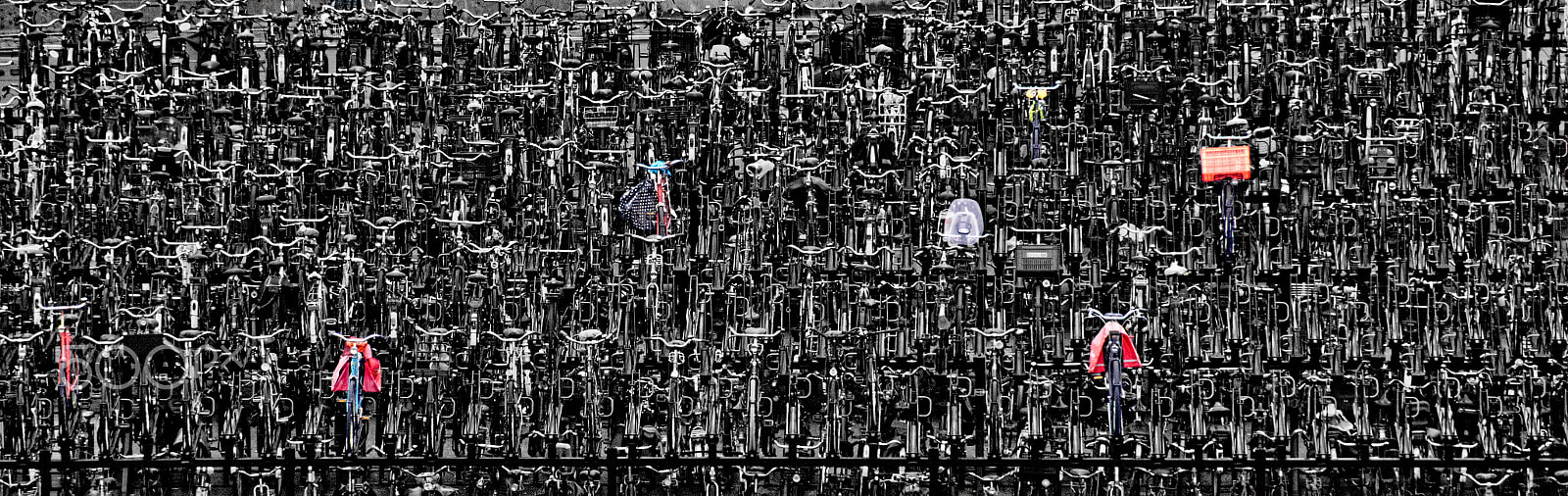 Tamron 18-270mm F3.5-6.3 Di II PZD sample photo. A rack of bicycles. photography