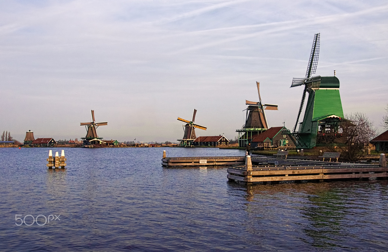 Tamron 18-270mm F3.5-6.3 Di II PZD sample photo. Four restored historic windmills. photography