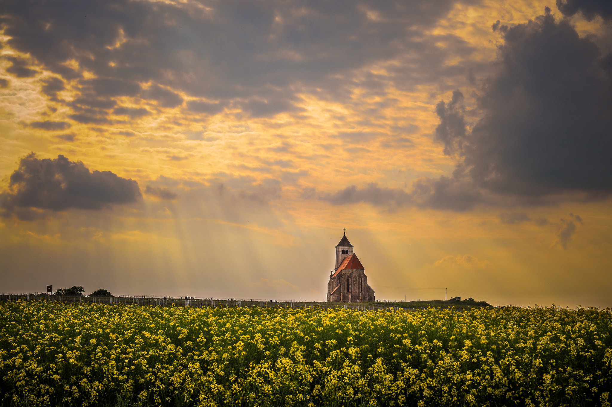 Nikon D300S + AF Nikkor 50mm f/1.8 sample photo. The lonely church photography