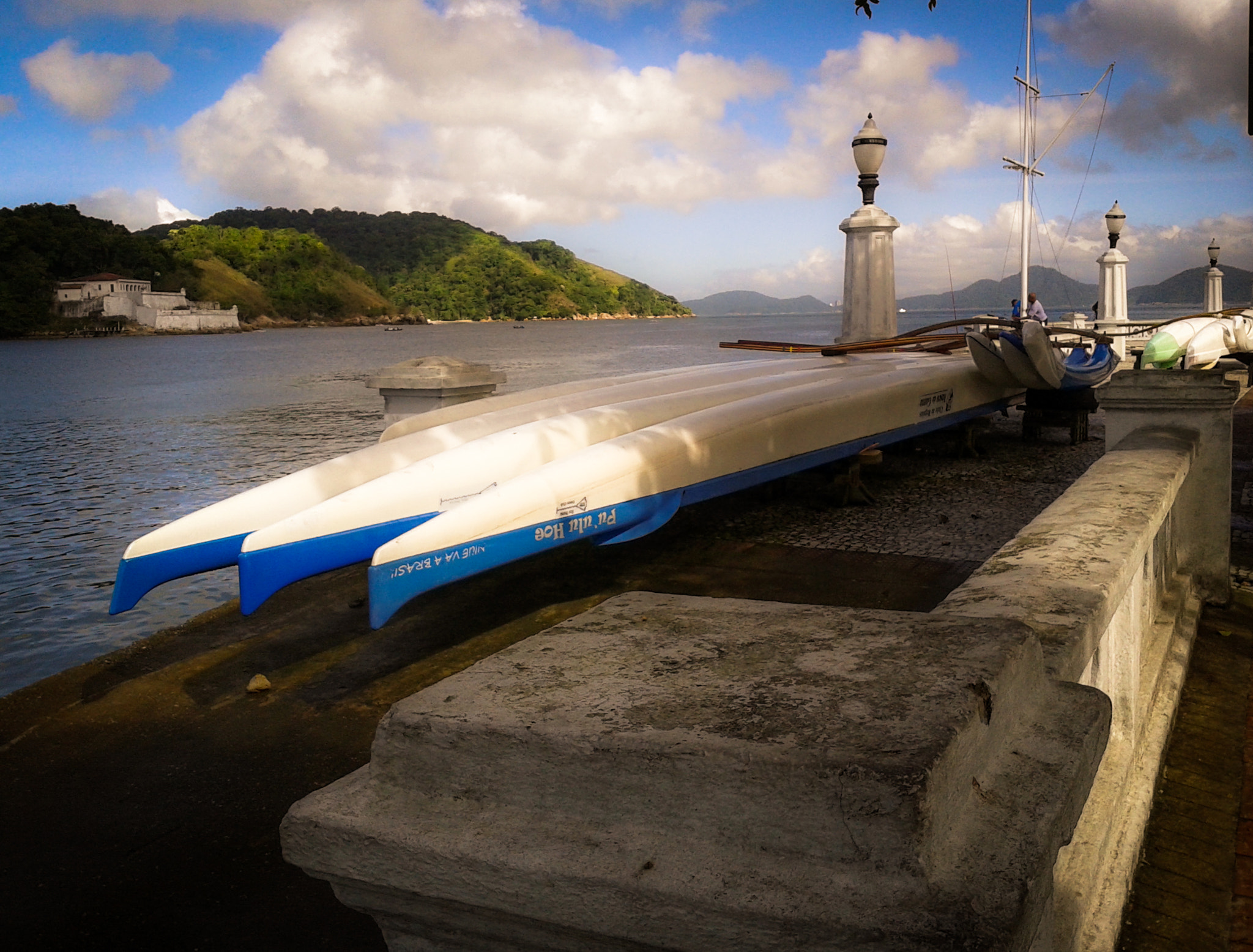 Samsung Galaxy Win sample photo. Blue kayaks - santos - brasil photography