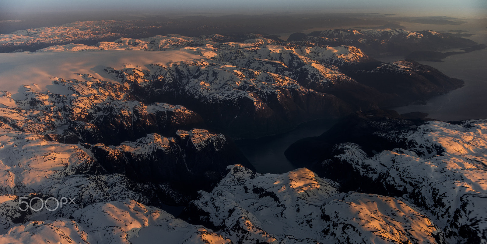 24-105mm F4 sample photo. Sunset over the fjords photography