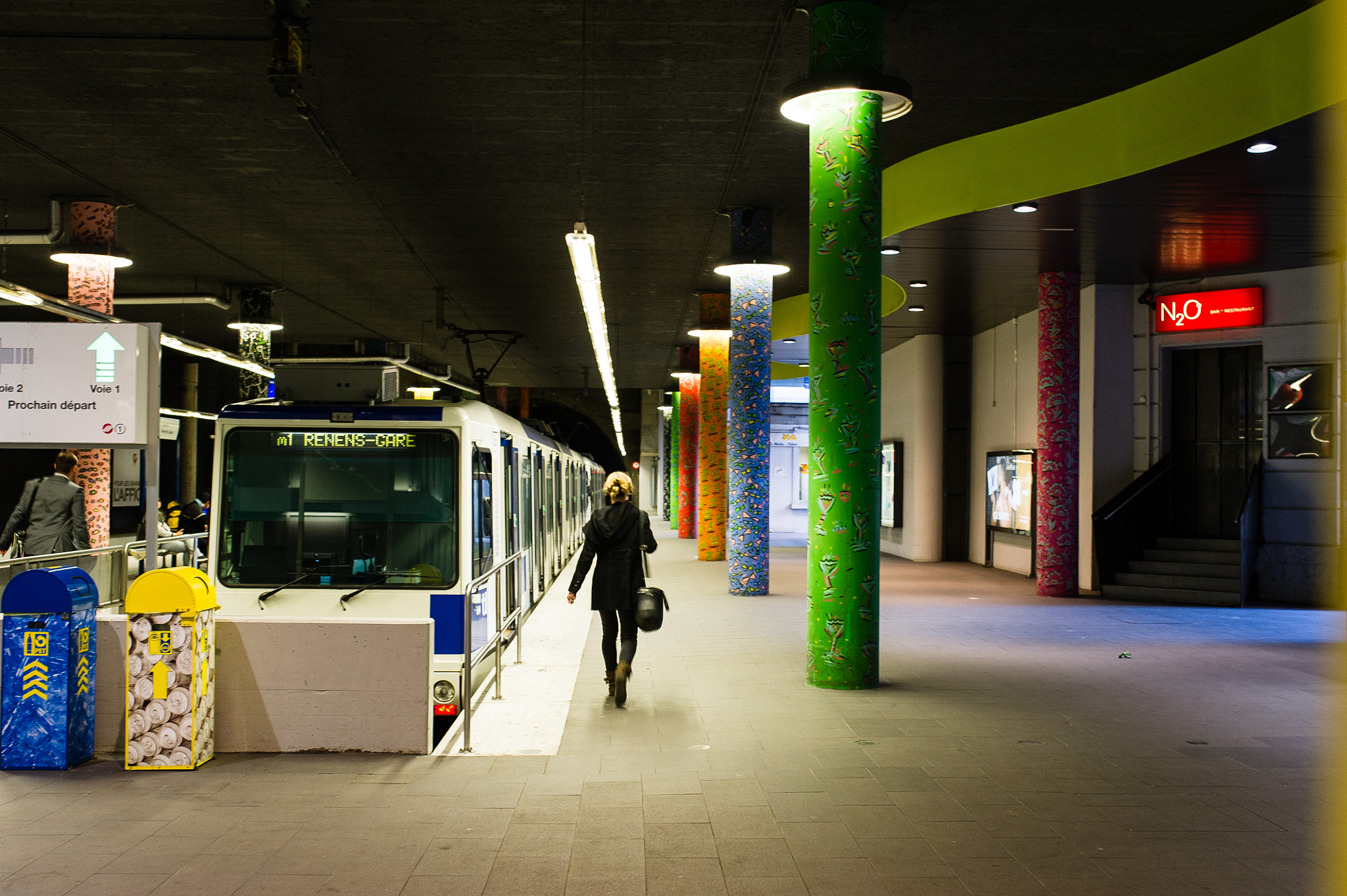 Nikon D3S + Sigma 35mm F1.4 DG HSM Art sample photo. Invitation au voyage- gare tl du flon photography