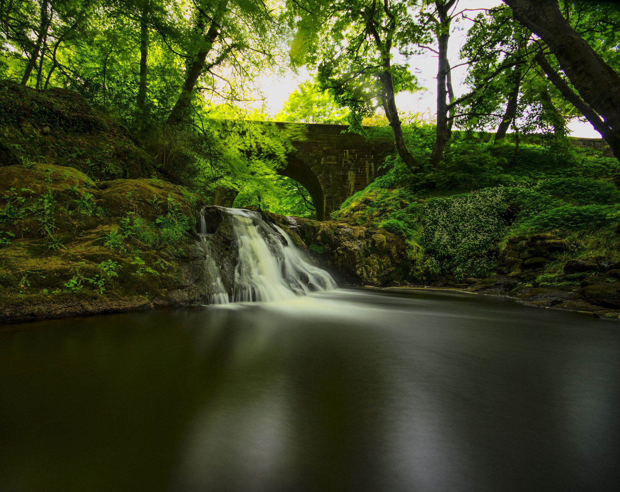 Sigma AF 10-20mm F4-5.6 EX DC sample photo. Arbirlot waterfall (taken from water) photography