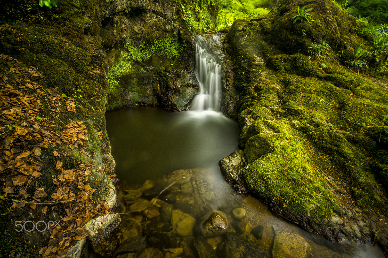 Sigma AF 10-20mm F4-5.6 EX DC sample photo. Arbirlot mini waterfall photography