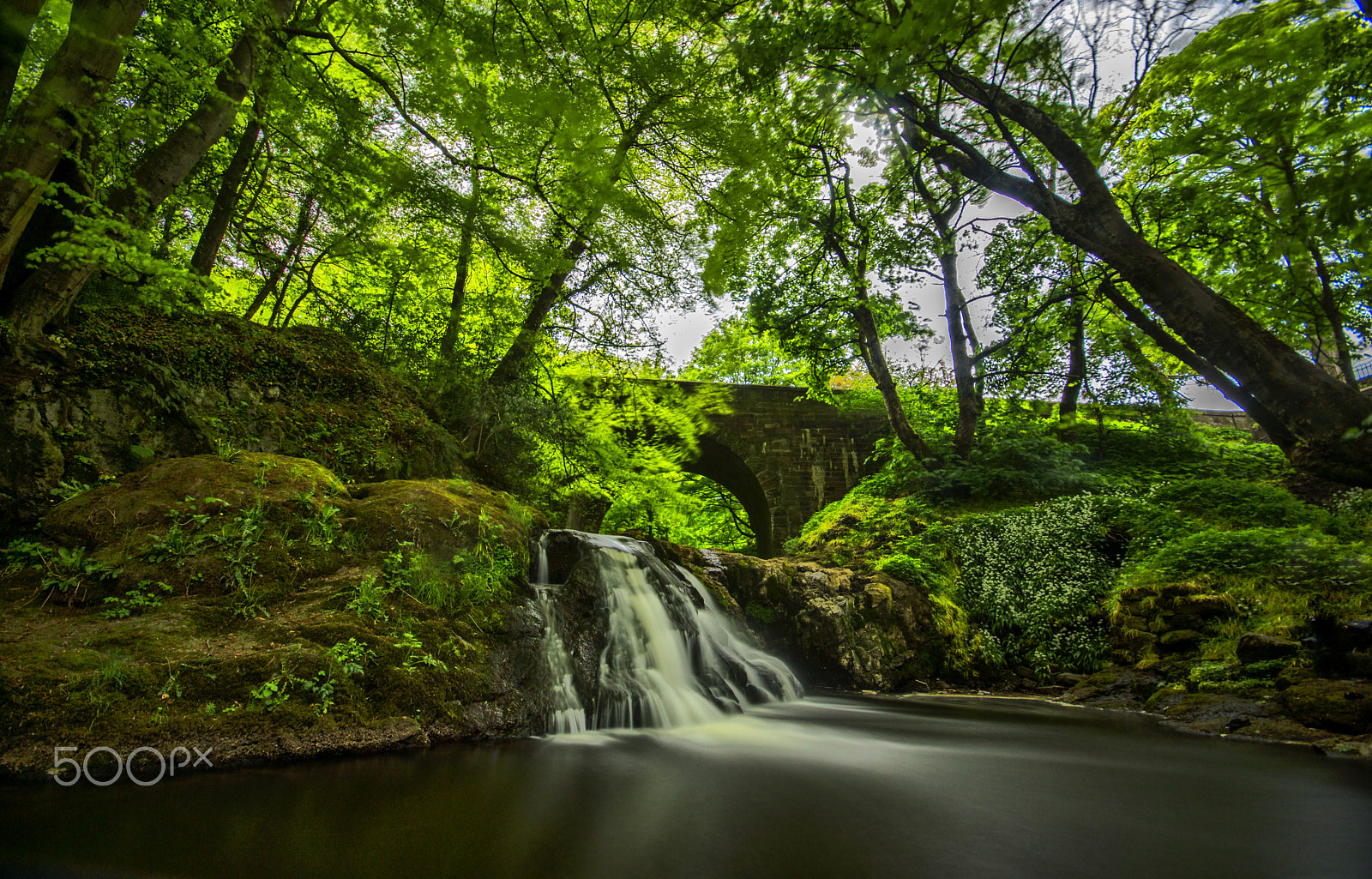 Sigma AF 10-20mm F4-5.6 EX DC sample photo. Arbirlot waterfall (taken from water) photography
