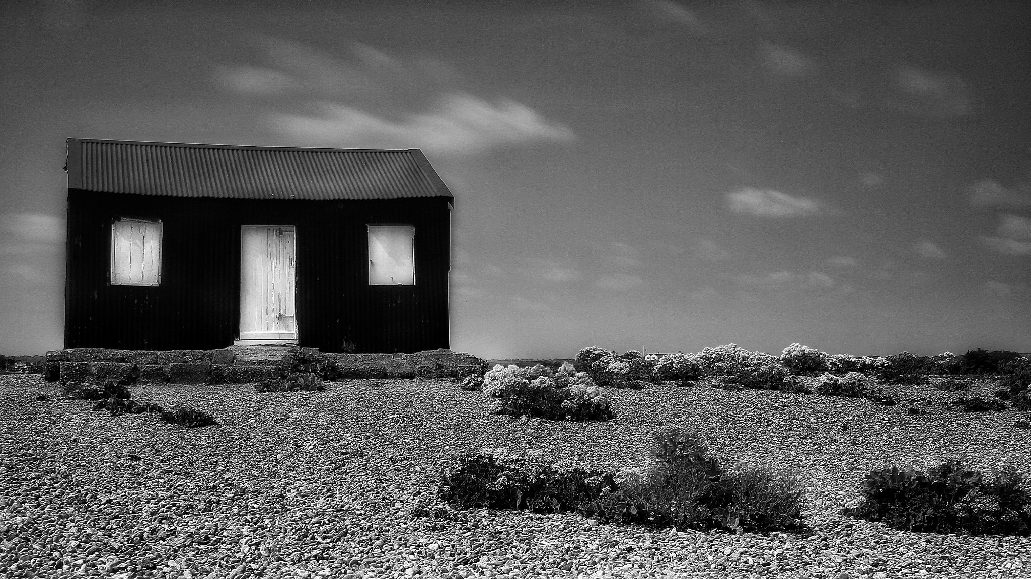 Canon EOS 7D + Canon 18-270mm sample photo. "tin shed" entrance to rye harbour east sussex photography