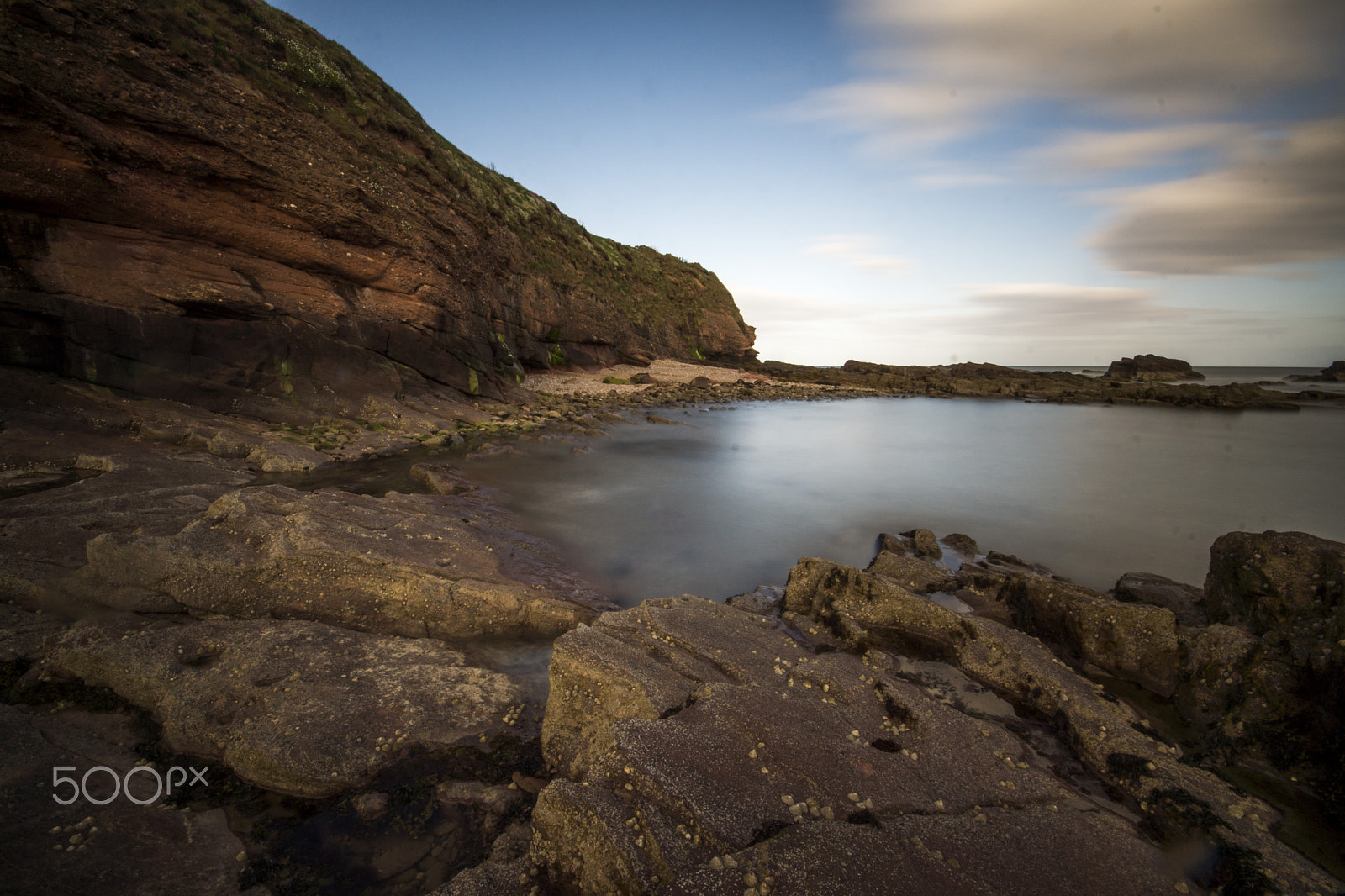 Sigma AF 10-20mm F4-5.6 EX DC sample photo. Cliffs evening long exposure photography