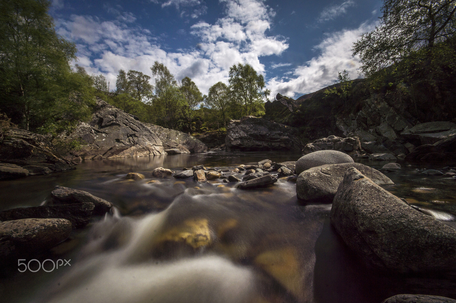 Sigma AF 10-20mm F4-5.6 EX DC sample photo. Glen shee moving water photography