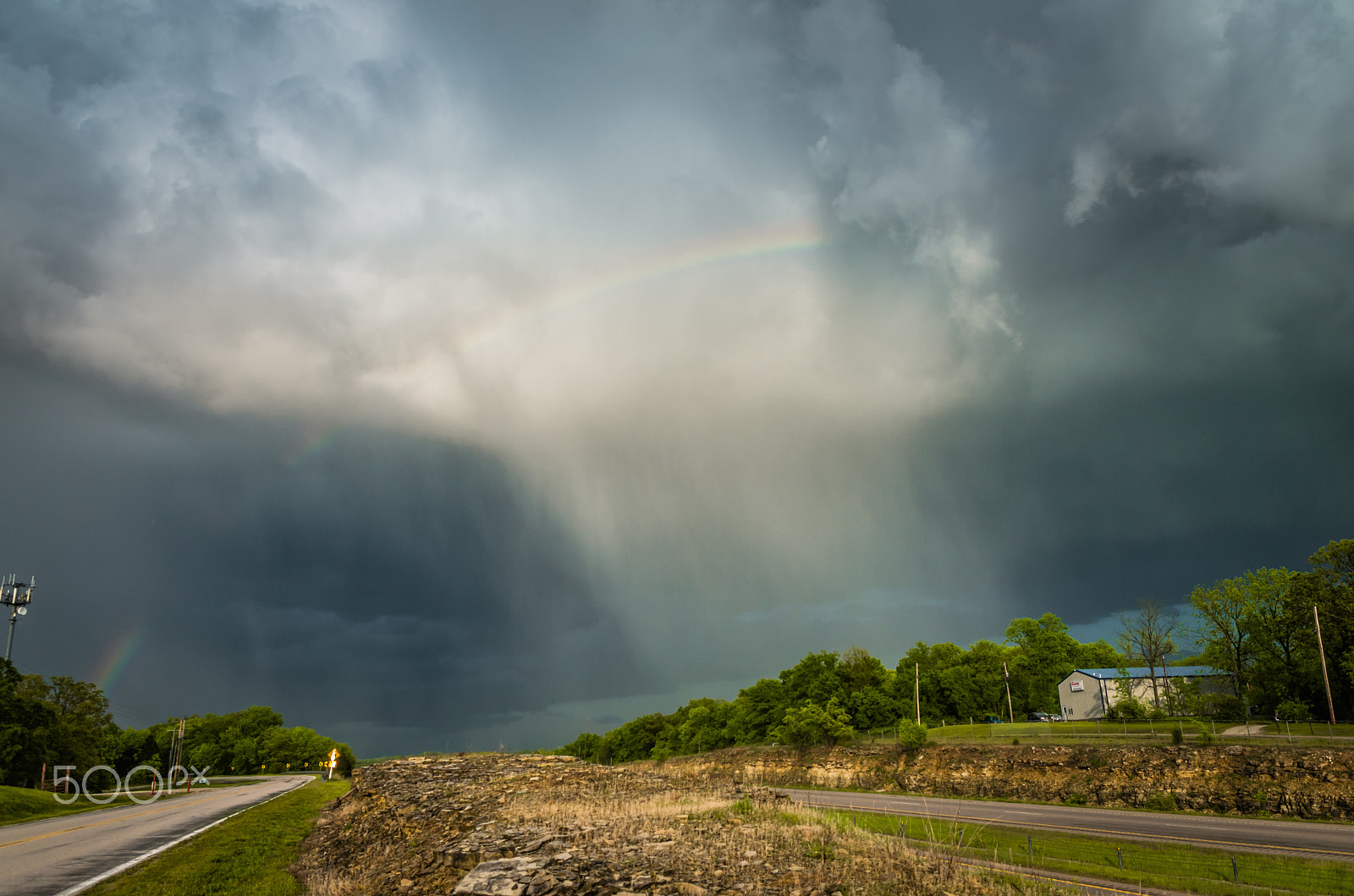 Sigma 17-70mm F2.8-4 DC Macro HSM | C sample photo. Hail shaft rainbow photography
