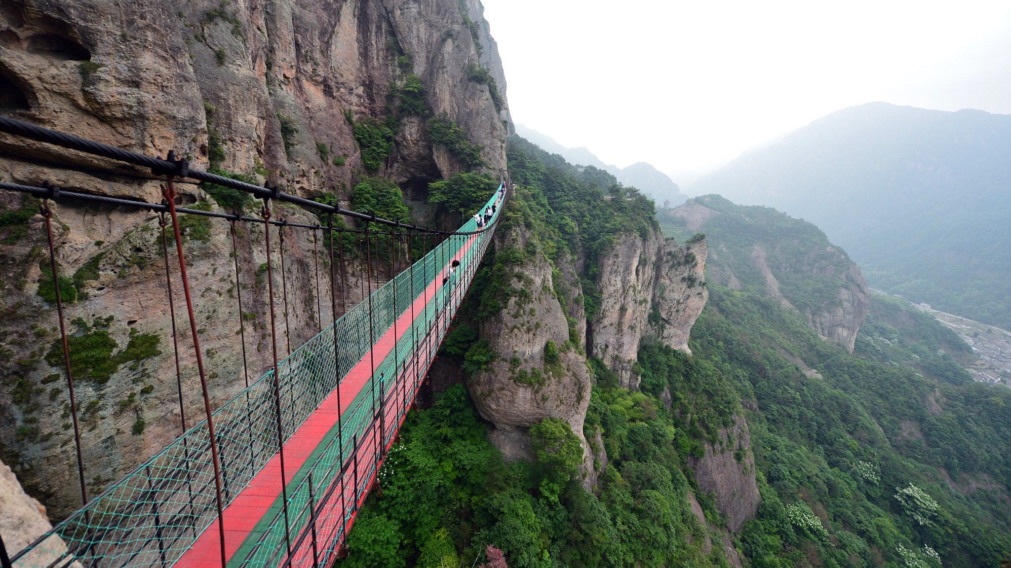 Hanging Bridge in Yandangshan