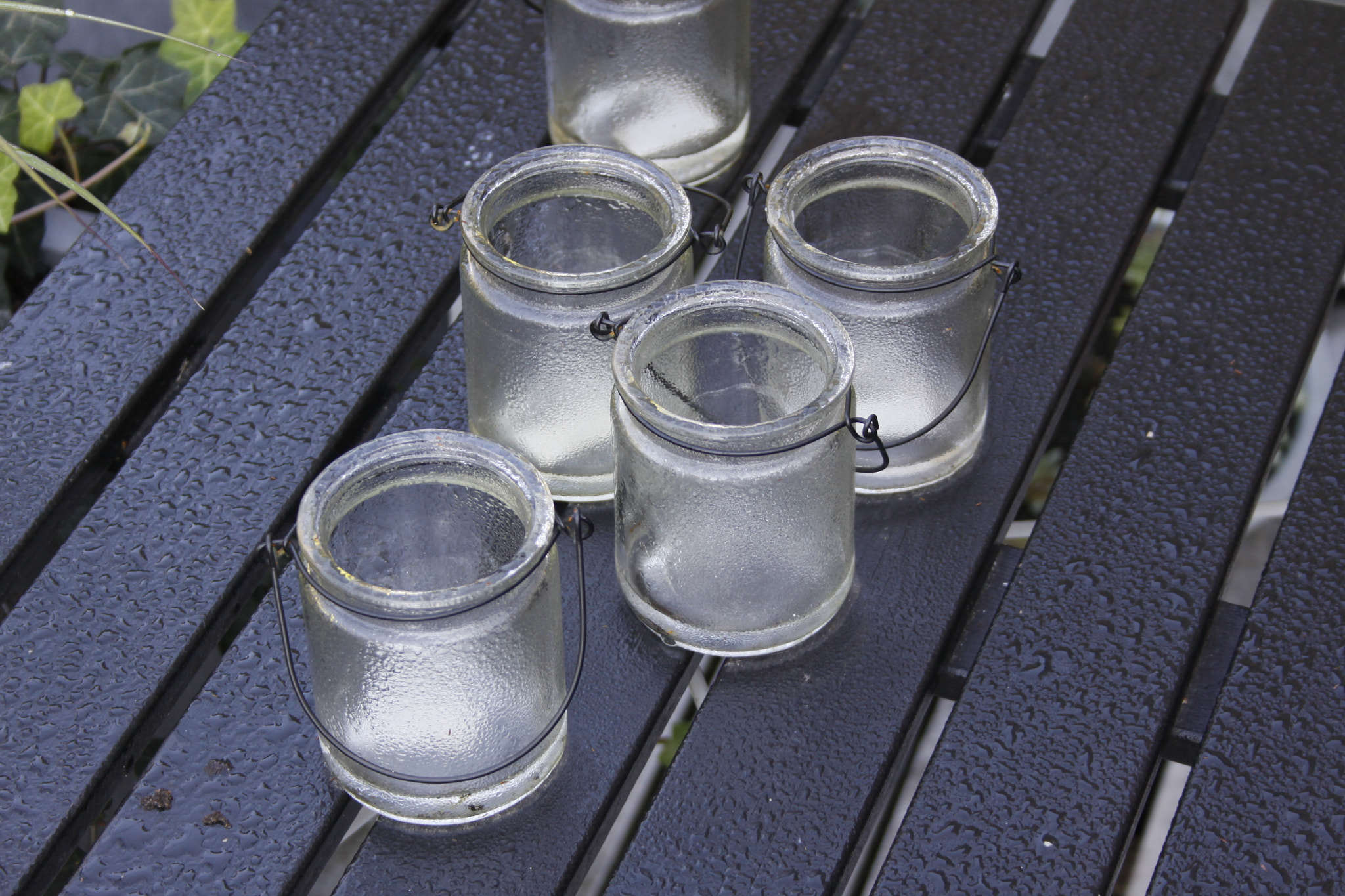 Canon EF-S 18-55mm F3.5-5.6 sample photo. Dew on glass photography
